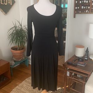 Banana Republic ballet style black dress